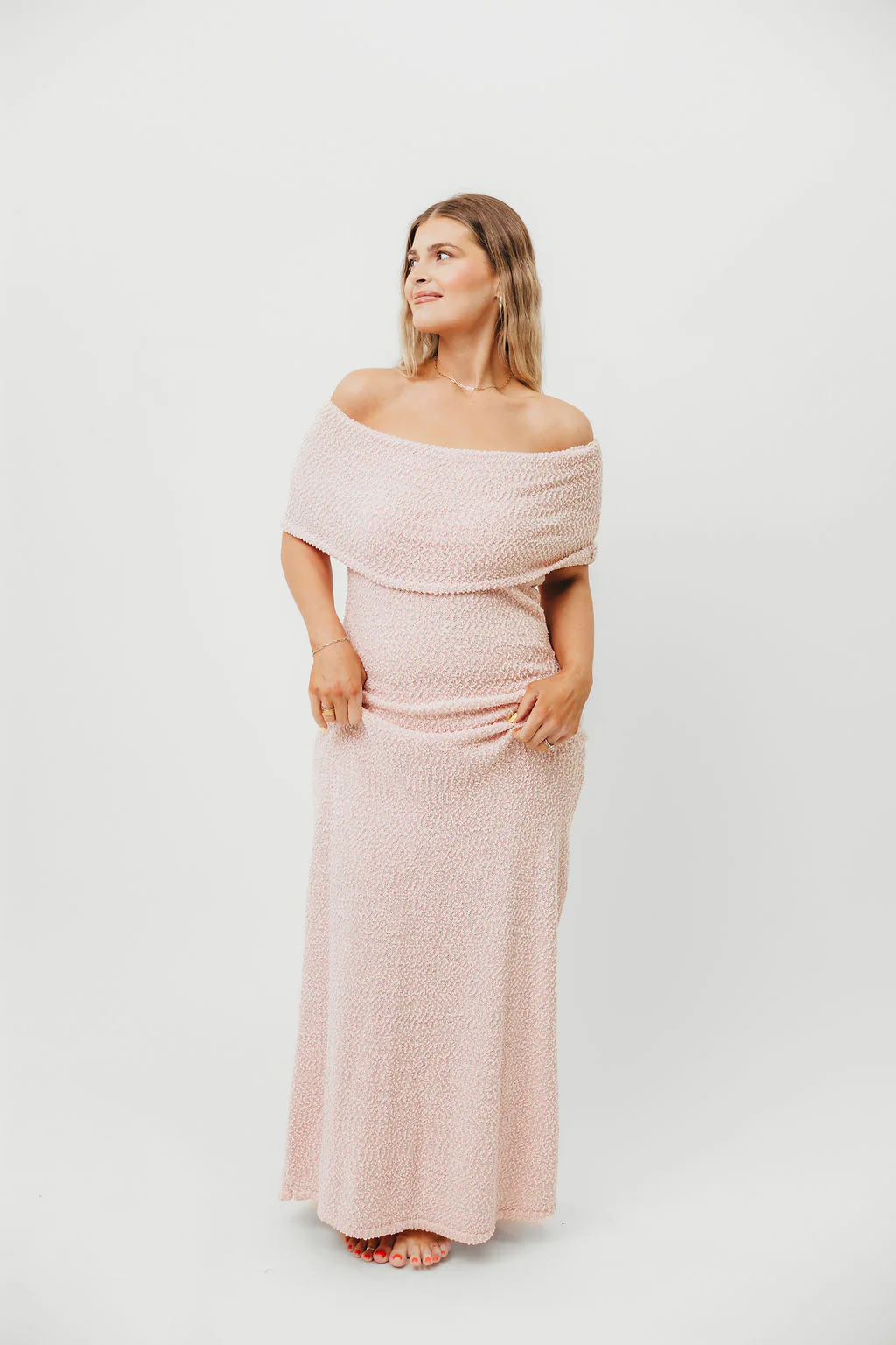 Brit Maxi Dress in Dusty Pink - Bump Friendly - Image 6