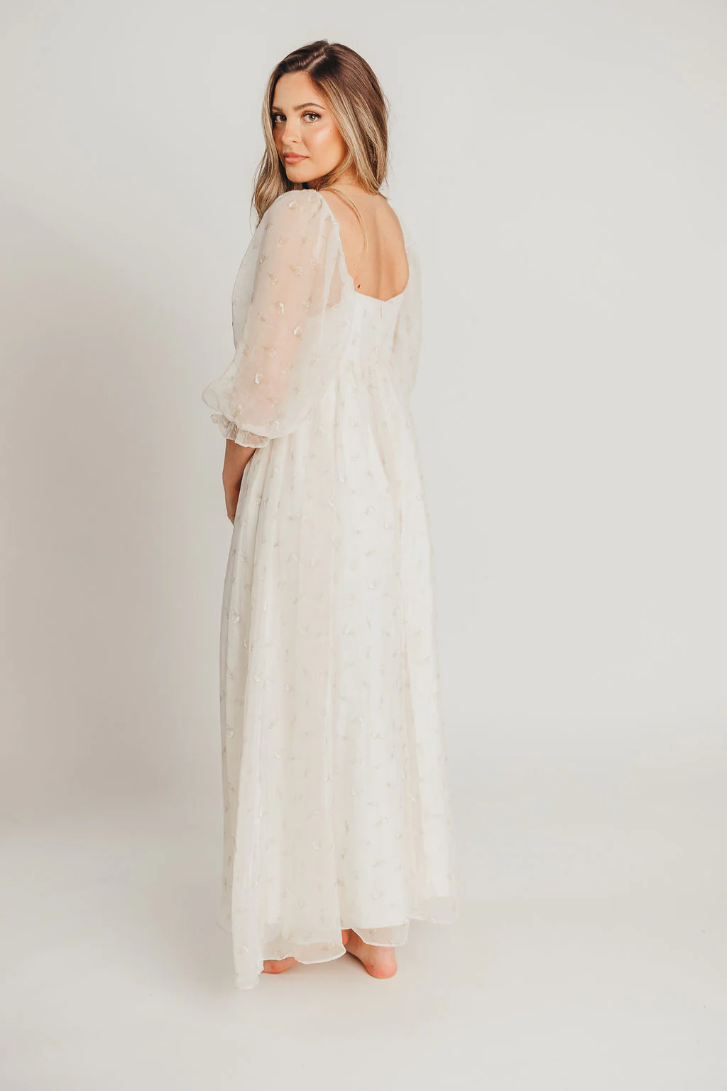 Mona Maxi Dress with Smocking in Butter Floral - Bump Friendly & Inclusive Sizing (S-3XL) - Image 12