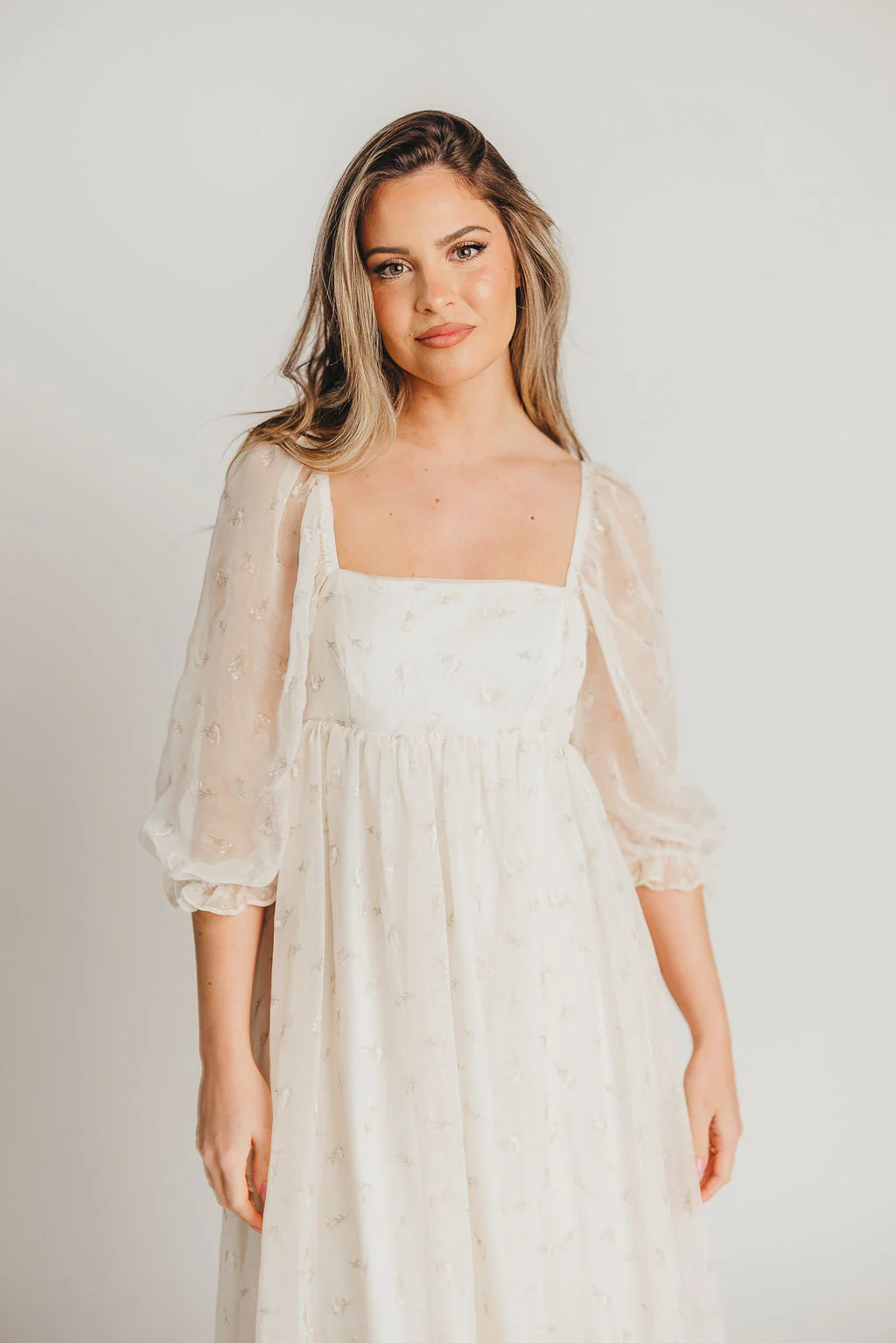 Mona Maxi Dress with Smocking in Butter Floral - Bump Friendly & Inclusive Sizing (S-3XL) - Image 14