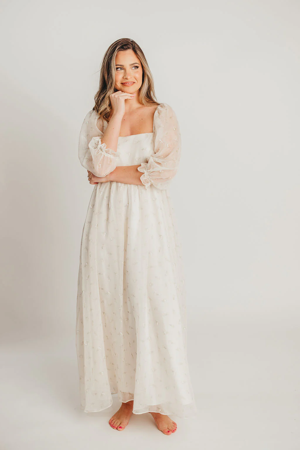 Mona Maxi Dress with Smocking in Butter Floral - Bump Friendly & Inclusive Sizing (S-3XL) - Image 15