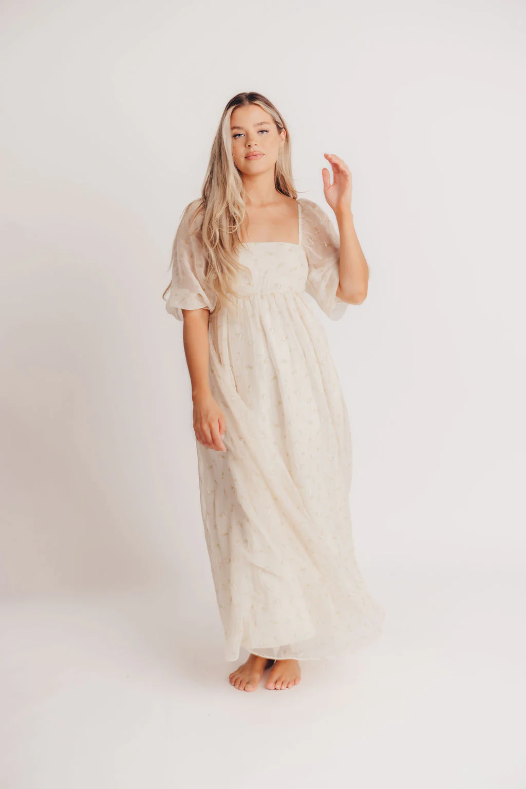 Mona Maxi Dress with Smocking in Butter Floral - Bump Friendly & Inclusive Sizing (S-3XL) - Image 19