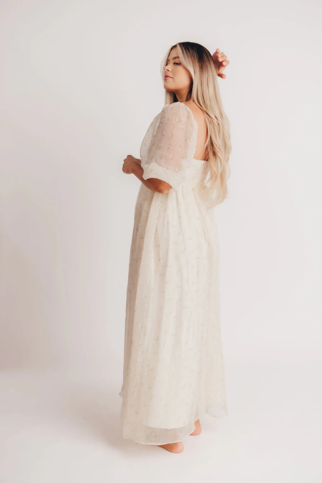 Mona Maxi Dress with Smocking in Butter Floral - Bump Friendly & Inclusive Sizing (S-3XL) - Image 20