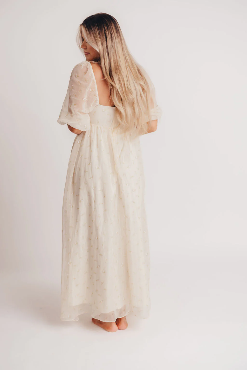 Mona Maxi Dress with Smocking in Butter Floral - Bump Friendly & Inclusive Sizing (S-3XL) - Image 22