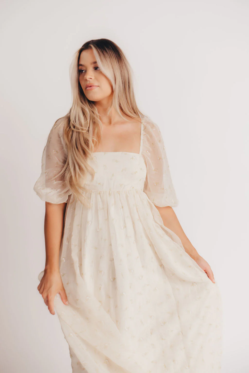 Mona Maxi Dress with Smocking in Butter Floral - Bump Friendly & Inclusive Sizing (S-3XL) - Image 23