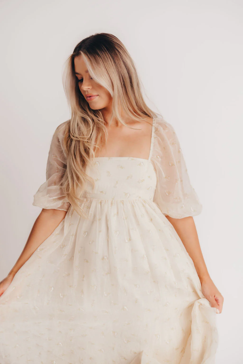 Mona Maxi Dress with Smocking in Butter Floral - Bump Friendly & Inclusive Sizing (S-3XL) - Image 24