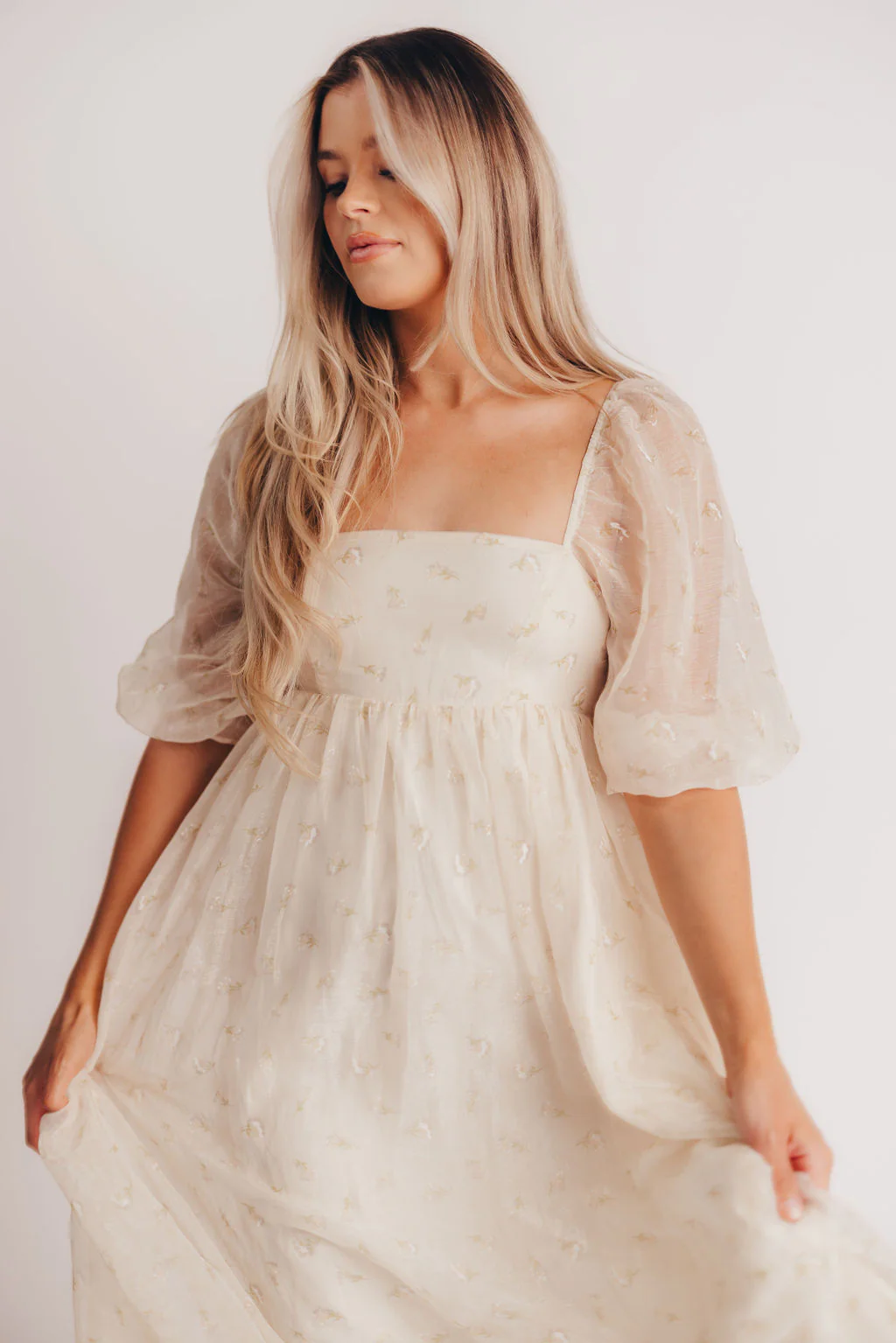 Mona Maxi Dress with Smocking in Butter Floral - Bump Friendly & Inclusive Sizing (S-3XL) - Image 25
