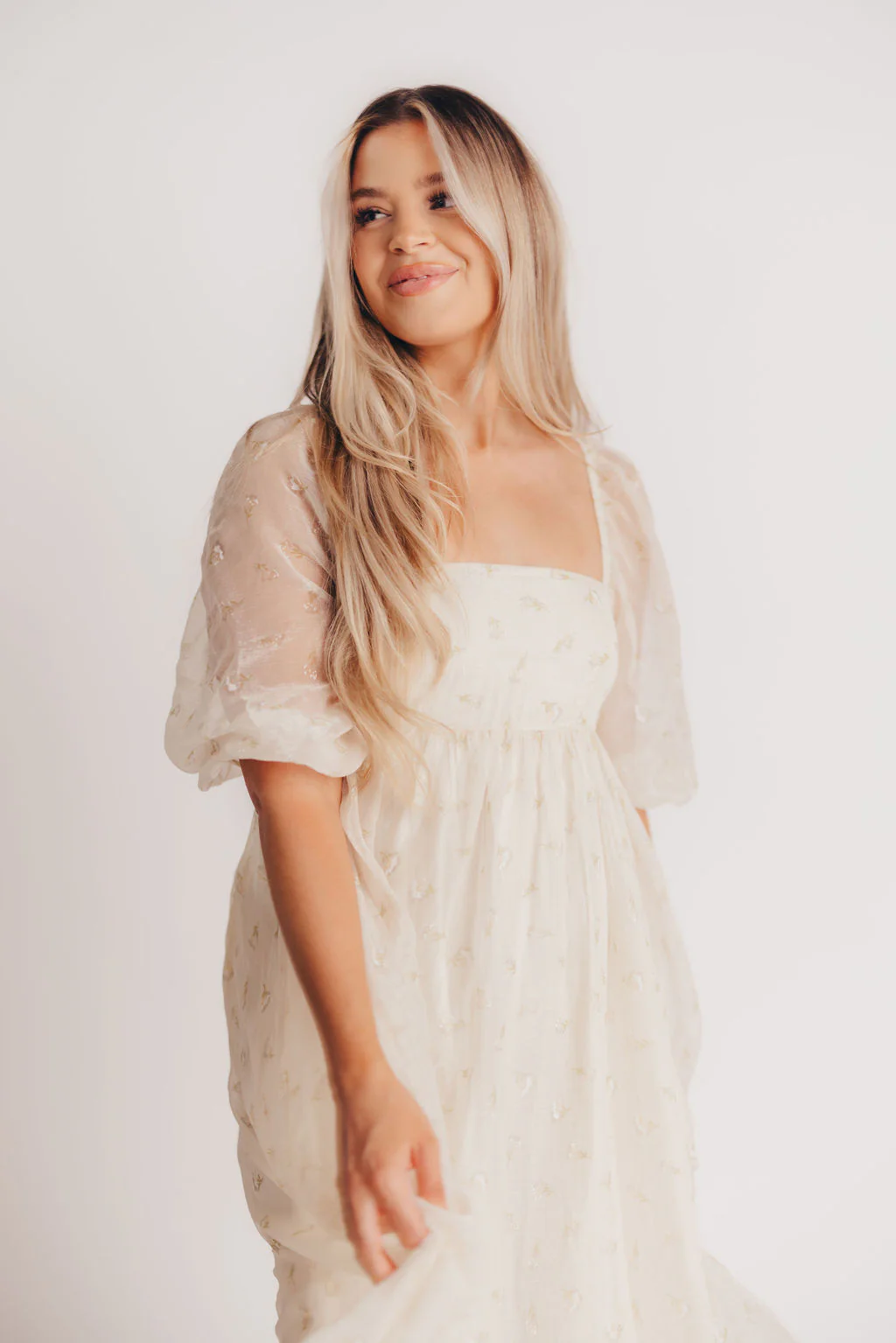 Mona Maxi Dress with Smocking in Butter Floral - Bump Friendly & Inclusive Sizing (S-3XL) - Image 26