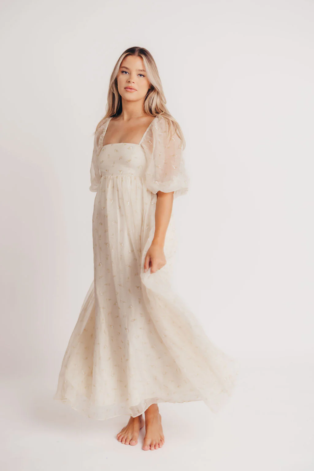 Mona Maxi Dress with Smocking in Butter Floral - Bump Friendly & Inclusive Sizing (S-3XL) - Image 27