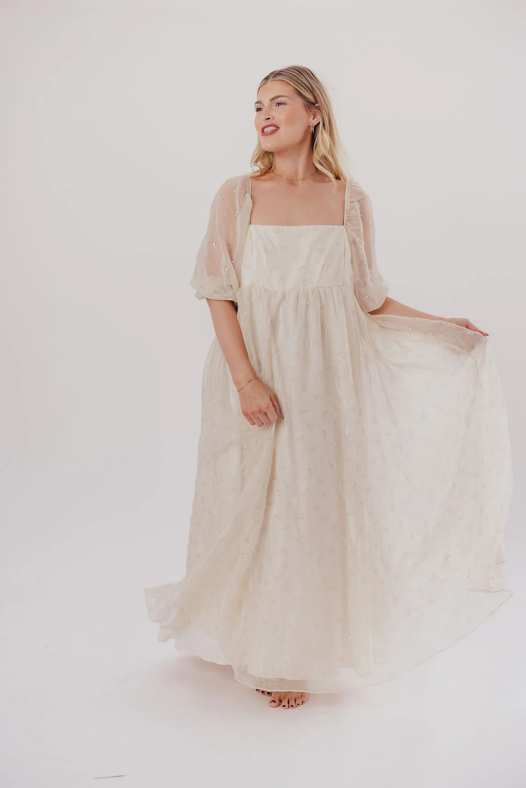 Mona Maxi Dress with Smocking in Butter Floral - Bump Friendly & Inclusive Sizing (S-3XL) - Image 31