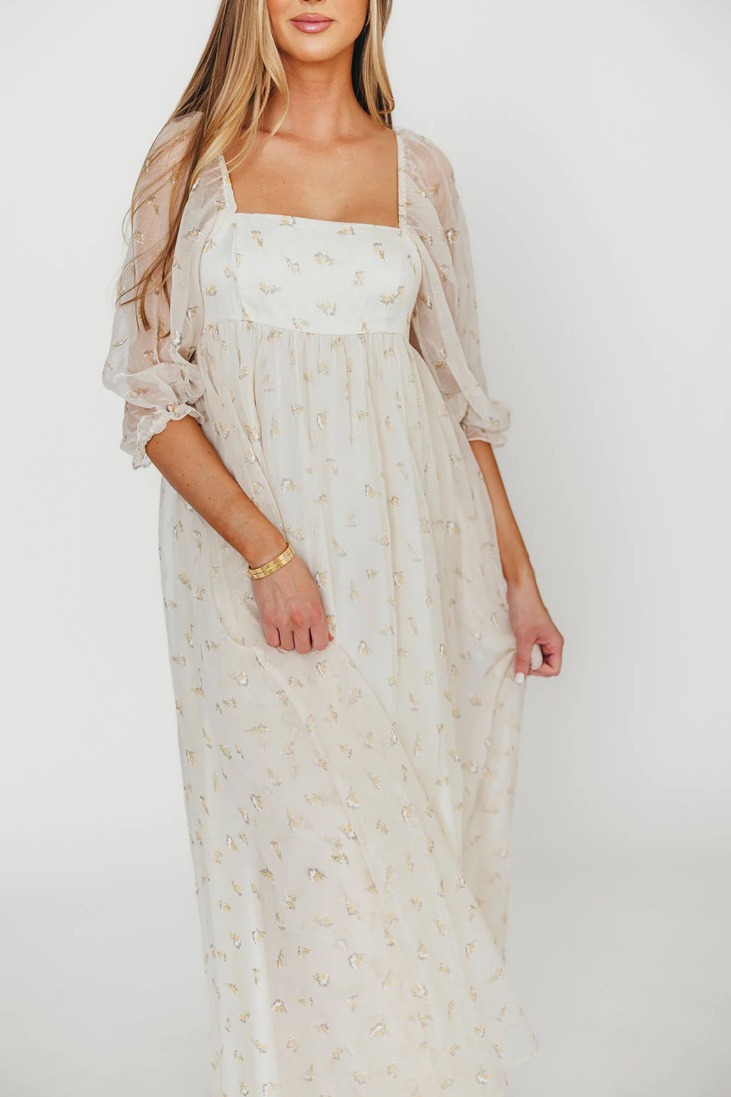 Mona Maxi Dress with Smocking in Butter Floral - Bump Friendly & Inclusive Sizing (S-3XL) - Image 39