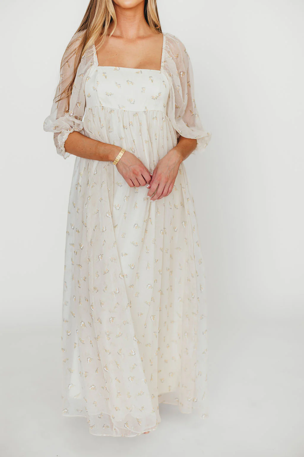 Mona Maxi Dress with Smocking in Butter Floral - Bump Friendly & Inclusive Sizing (S-3XL) - Image 40