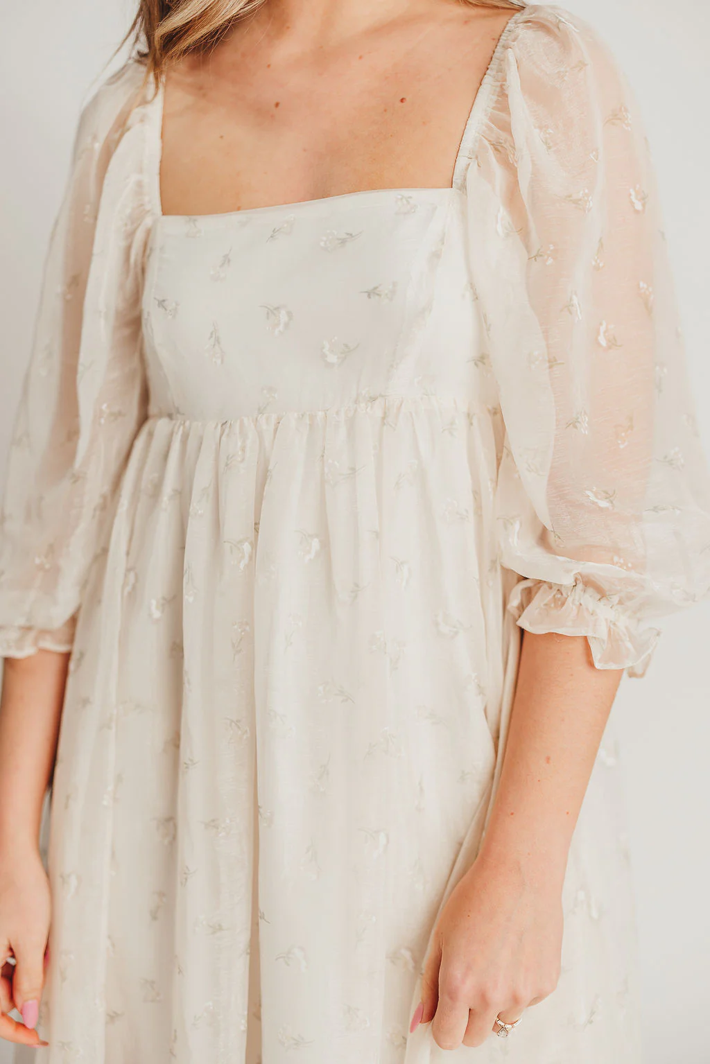 Mona Maxi Dress with Smocking in Butter Floral - Bump Friendly & Inclusive Sizing (S-3XL) - Image 6