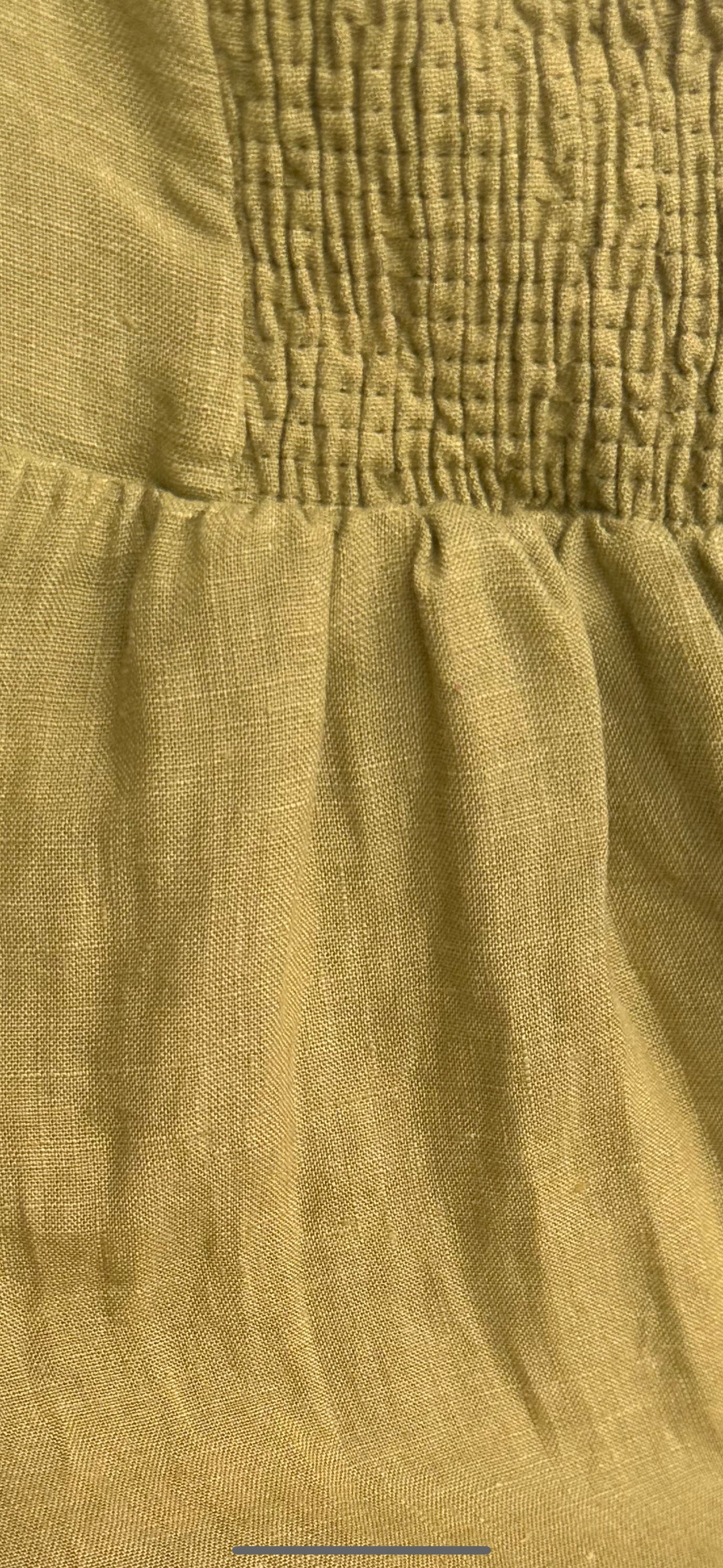 Candace Maxi Dress in Olive - 100% Linen - Bump Friendly - Image 5