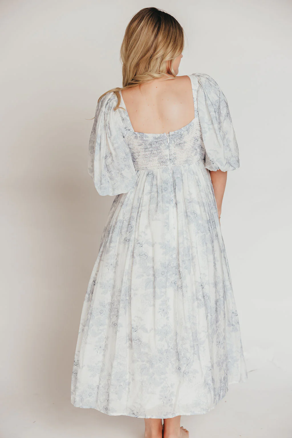 Harlow Maxi Dress in Light Blue Floral - Bump Friendly and Size Inclusive - Image 12