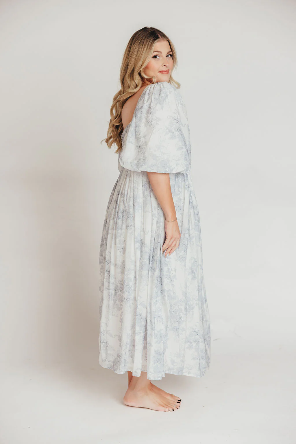 Harlow Maxi Dress in Light Blue Floral - Bump Friendly and Size Inclusive - Image 13