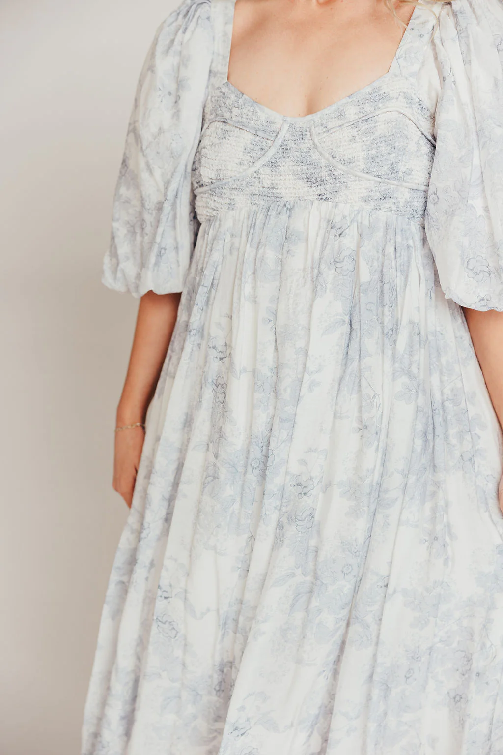 Harlow Maxi Dress in Light Blue Floral - Bump Friendly and Size Inclusive - Image 14