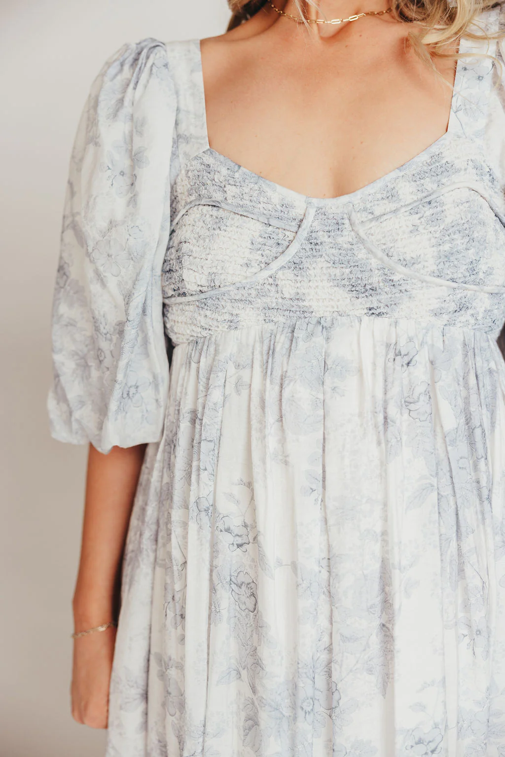 Harlow Maxi Dress in Light Blue Floral - Bump Friendly and Size Inclusive - Image 15