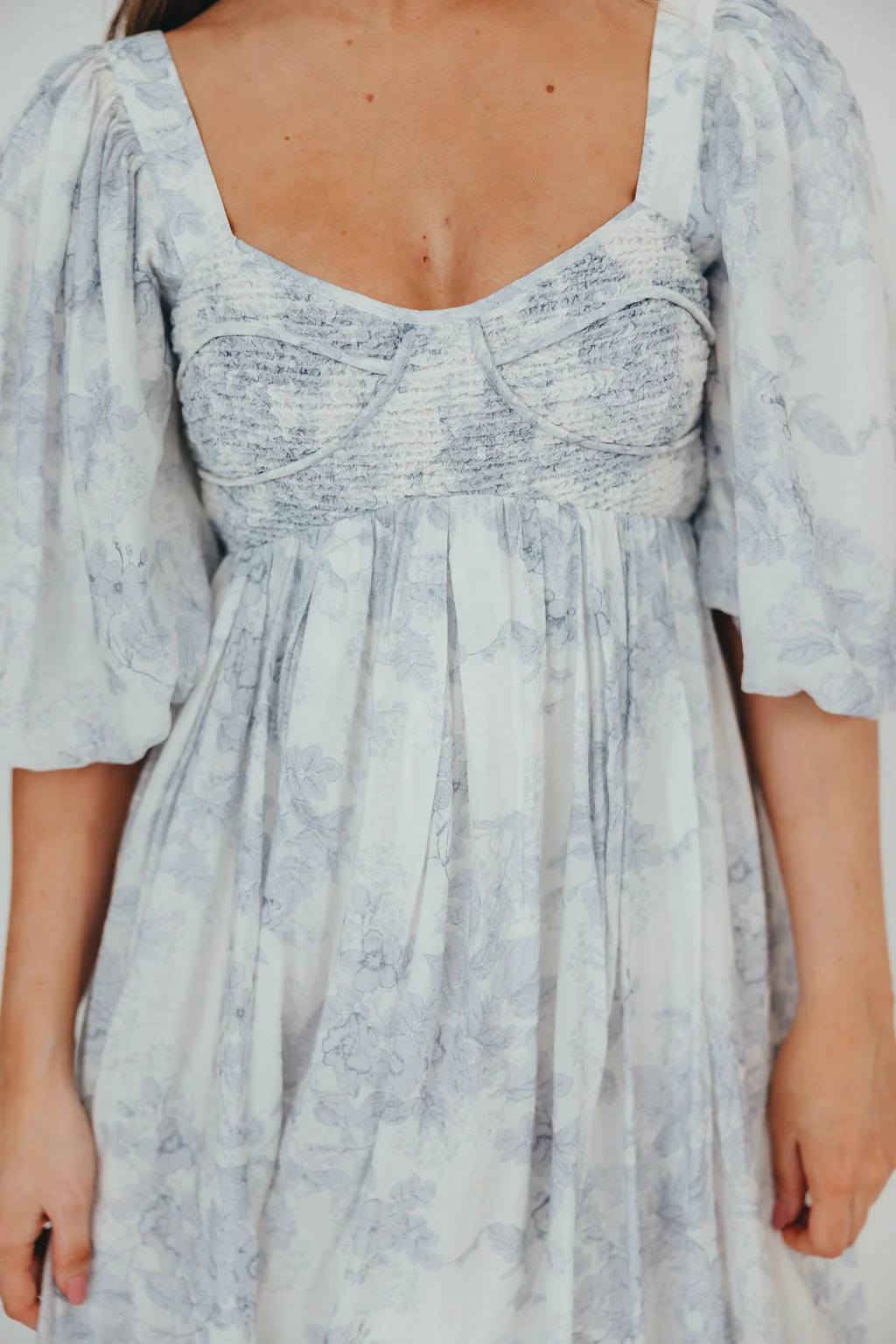 Harlow Maxi Dress in Light Blue Floral - Bump Friendly and Size Inclusive - Image 19