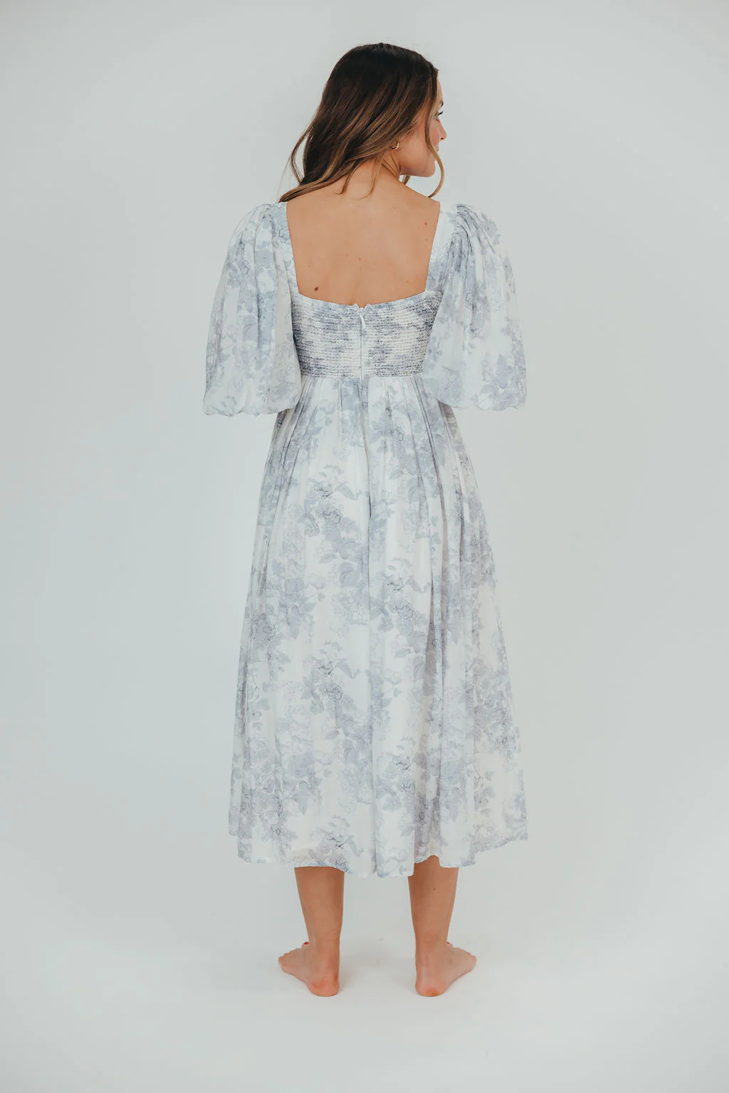 Harlow Maxi Dress in Light Blue Floral - Bump Friendly and Size Inclusive - Image 23