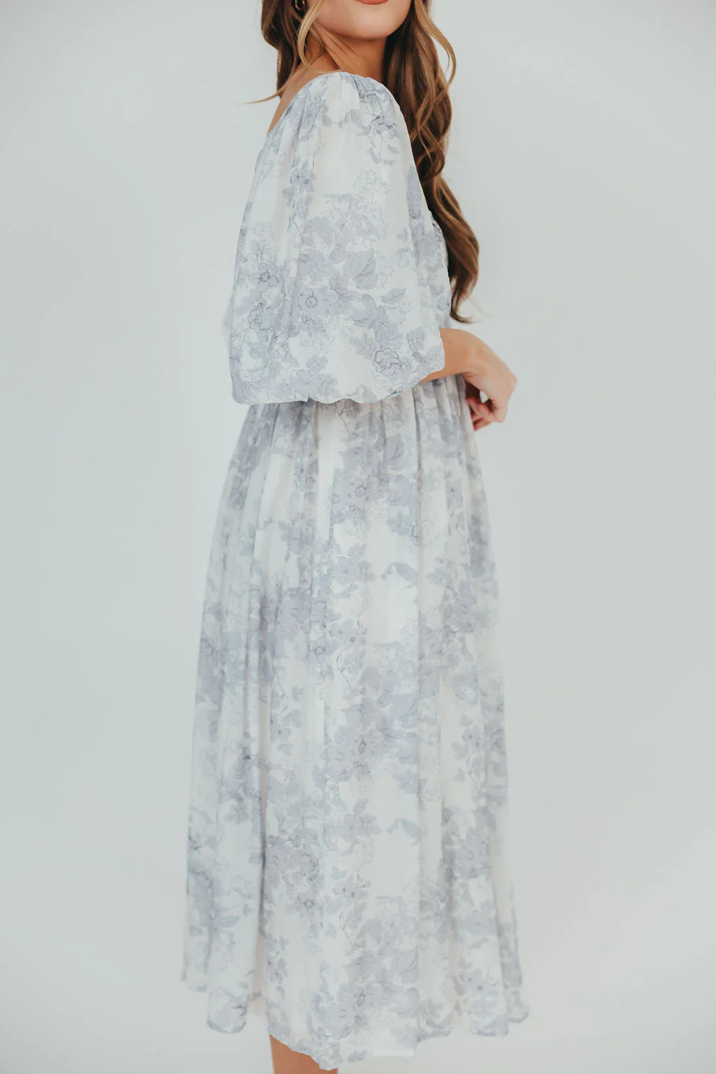 Harlow Maxi Dress in Light Blue Floral - Bump Friendly and Size Inclusive - Image 25