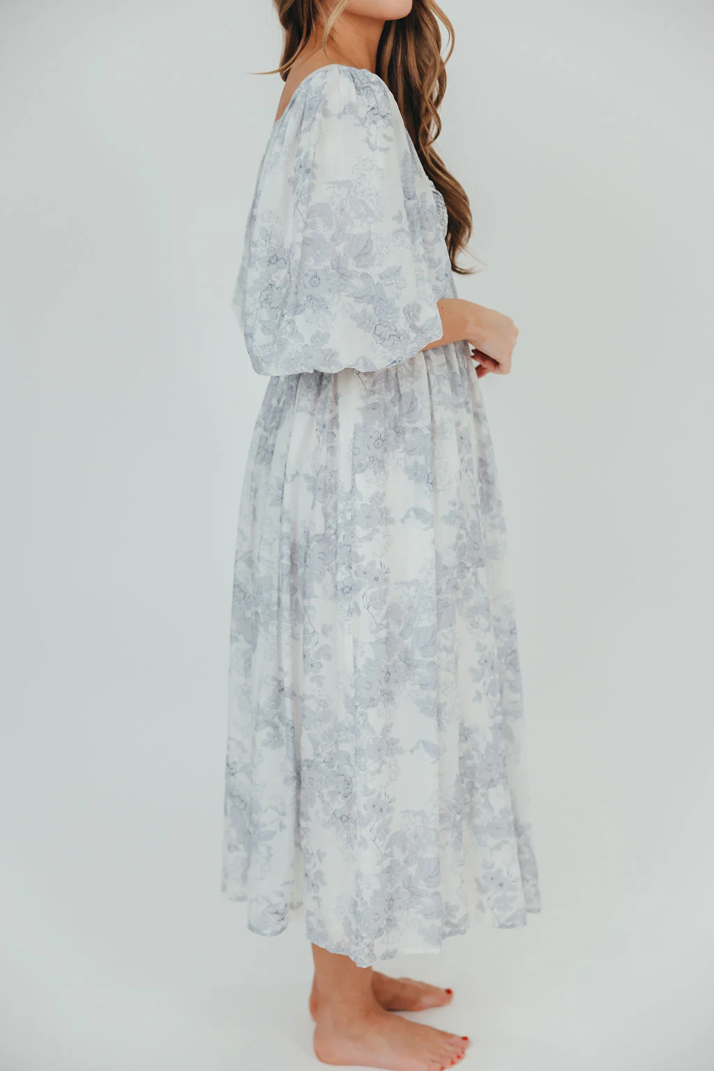 Harlow Maxi Dress in Light Blue Floral - Bump Friendly and Size Inclusive - Image 26