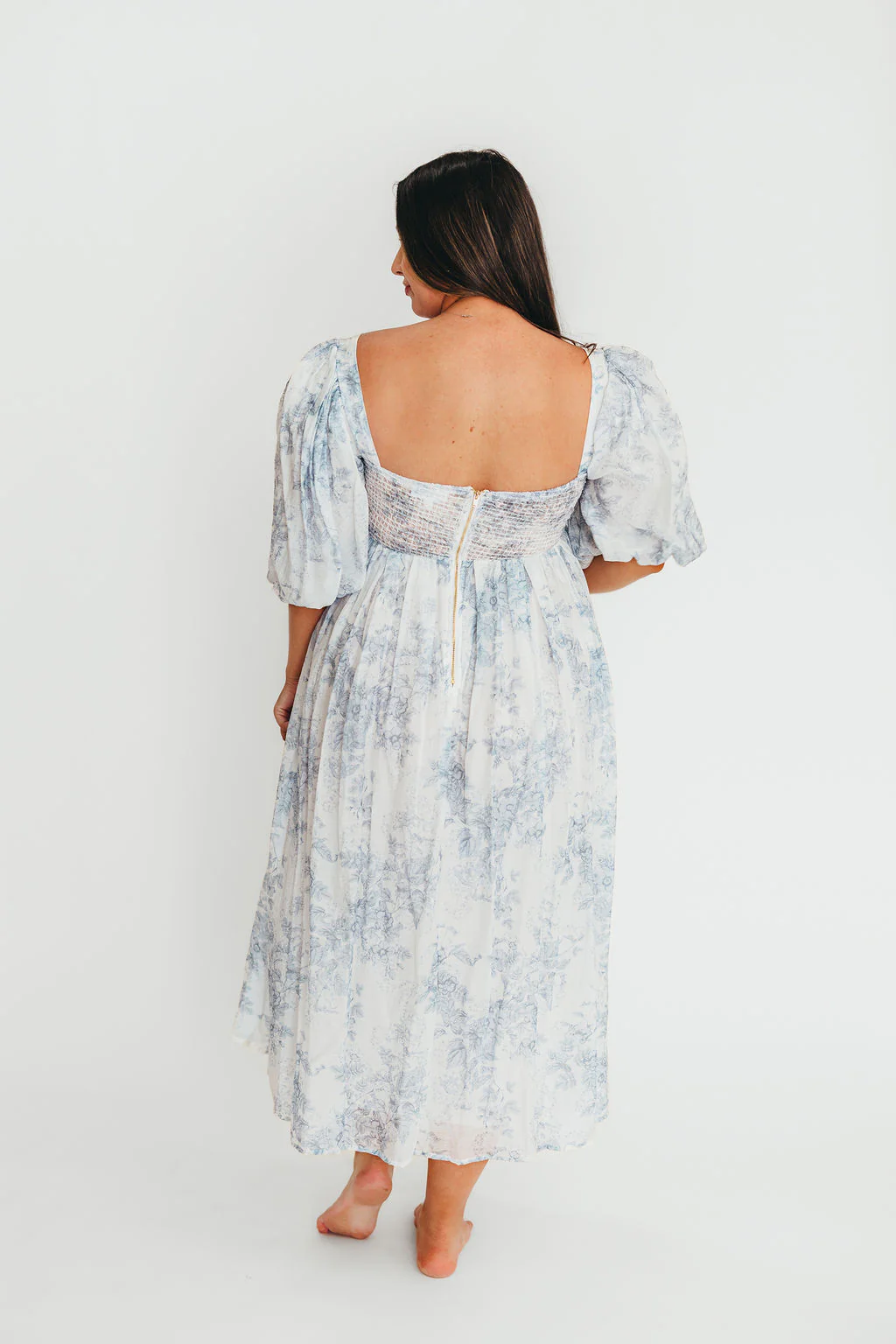Harlow Maxi Dress in Light Blue Floral - Bump Friendly and Size Inclusive - Image 30