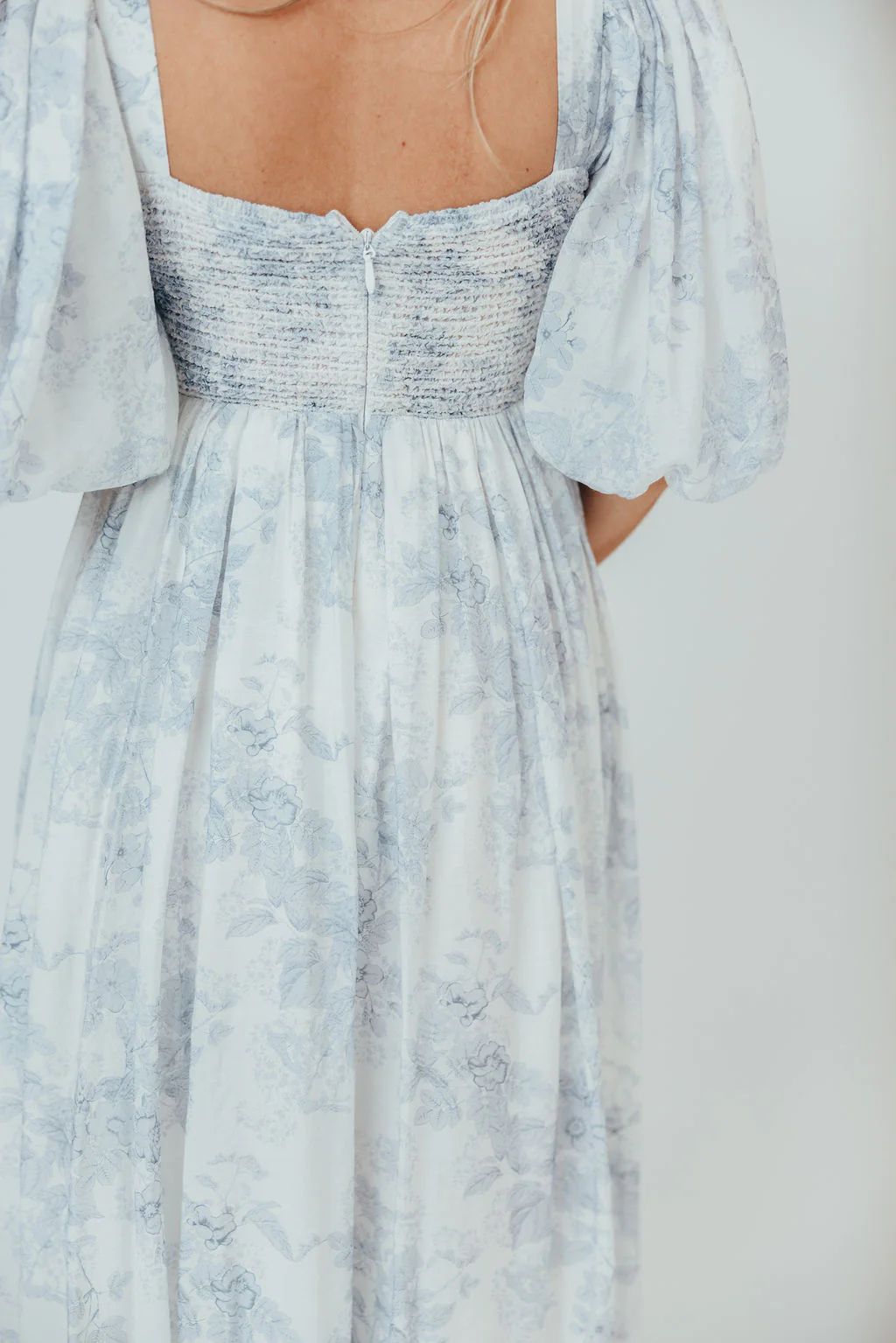 Harlow Maxi Dress in Light Blue Floral - Bump Friendly and Size Inclusive - Image 38