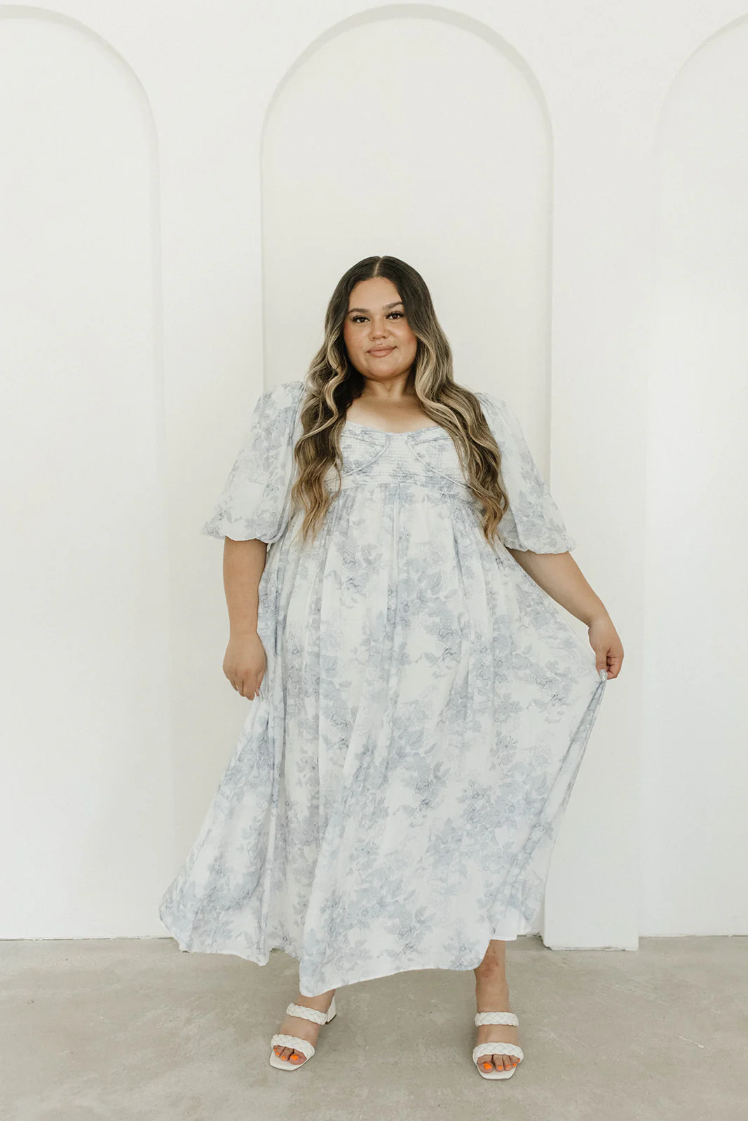 Harlow Maxi Dress in Light Blue Floral - Bump Friendly and Size Inclusive - Image 39