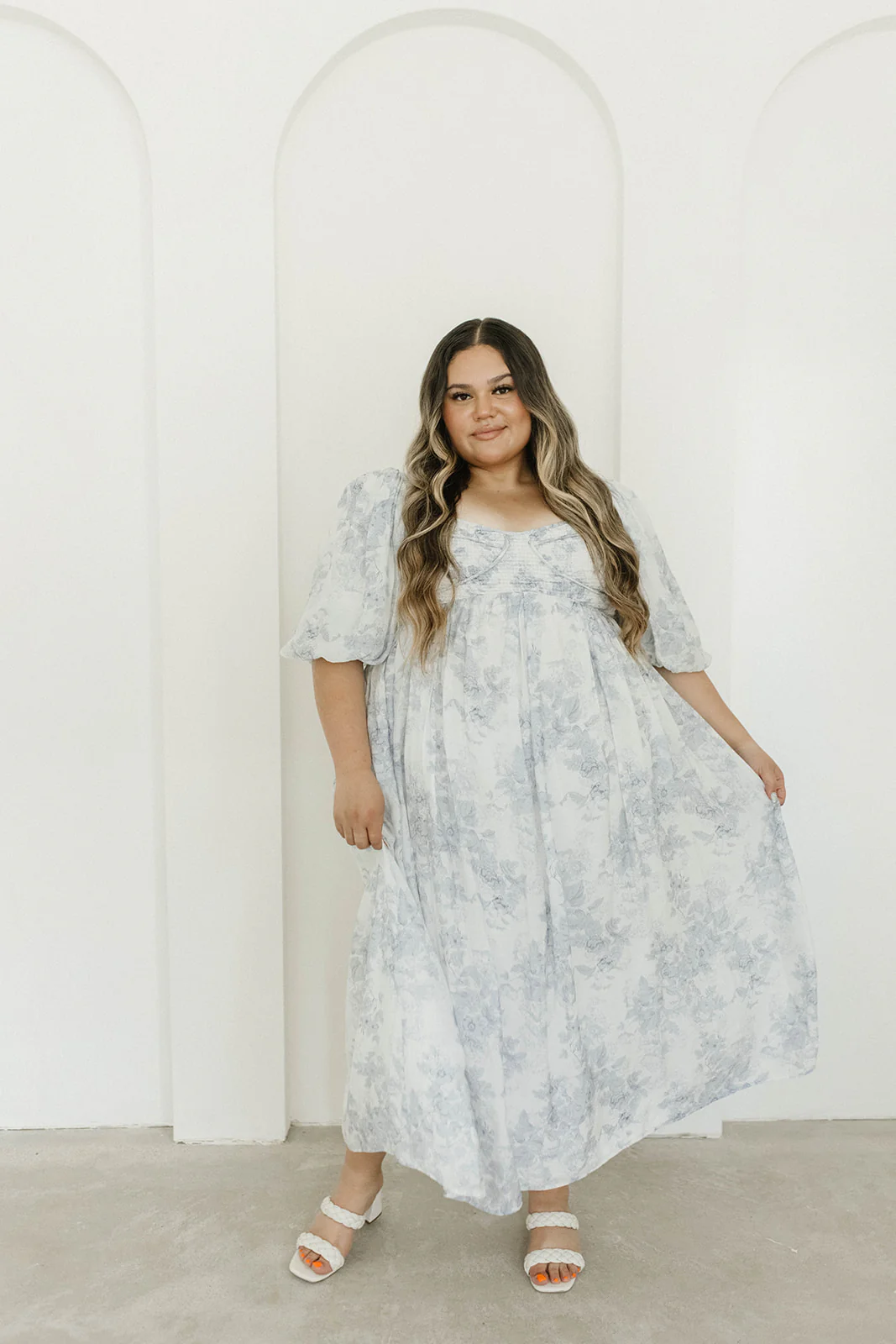 Harlow Maxi Dress in Light Blue Floral - Bump Friendly and Size Inclusive - Image 40