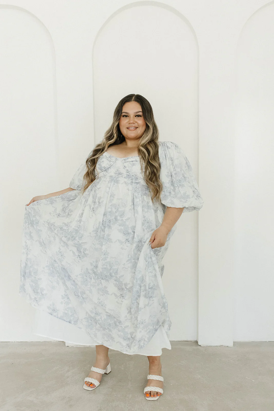 Harlow Maxi Dress in Light Blue Floral - Bump Friendly and Size Inclusive - Image 45