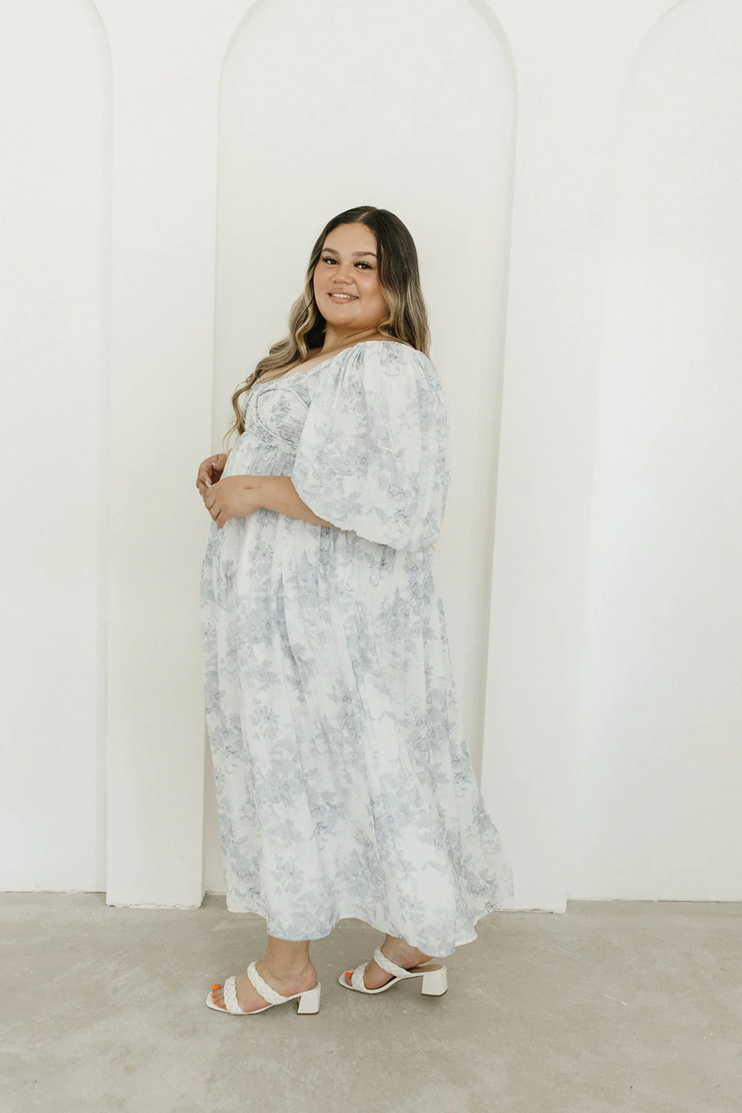 Harlow Maxi Dress in Light Blue Floral - Bump Friendly and Size Inclusive - Image 47