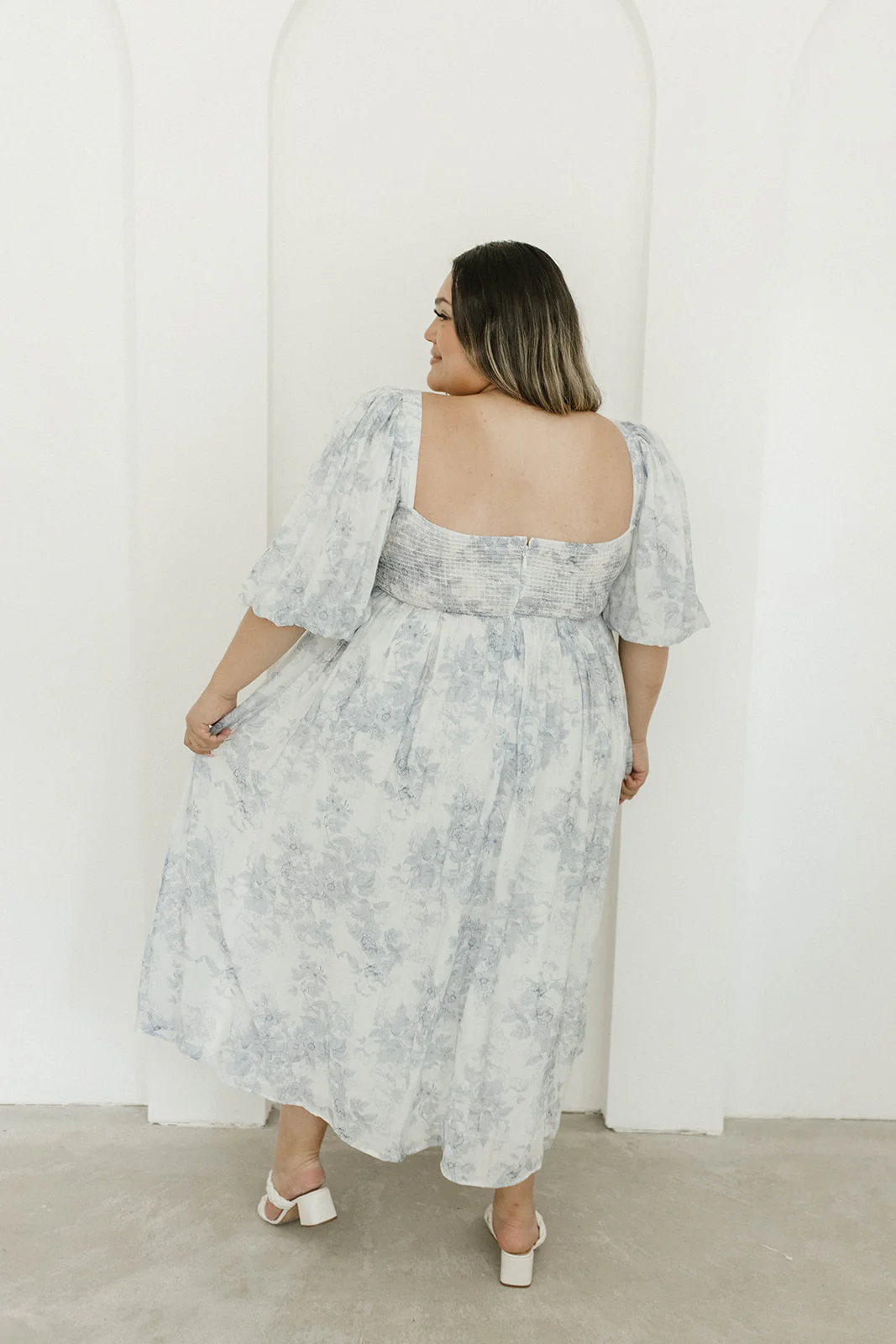 Harlow Maxi Dress in Light Blue Floral - Bump Friendly and Size Inclusive - Image 49