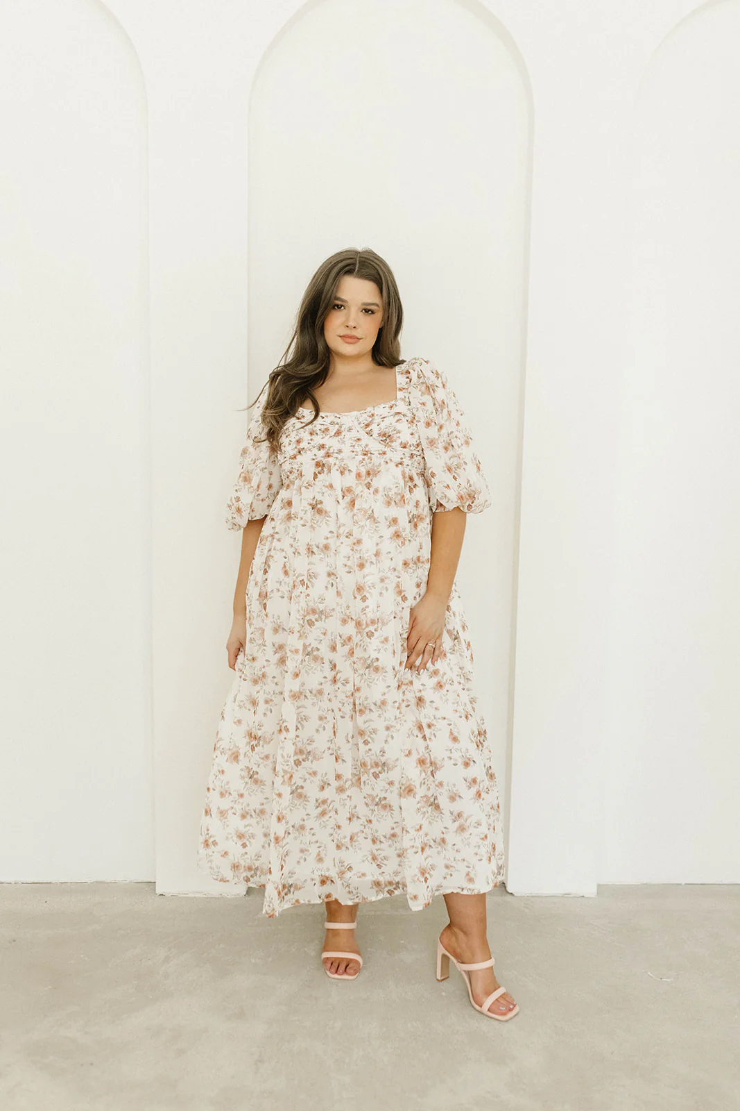 Harlow Maxi Dress in Ivory Floral - Bump Friendly & Inclusive Sizing (S-3XL) - Image 22