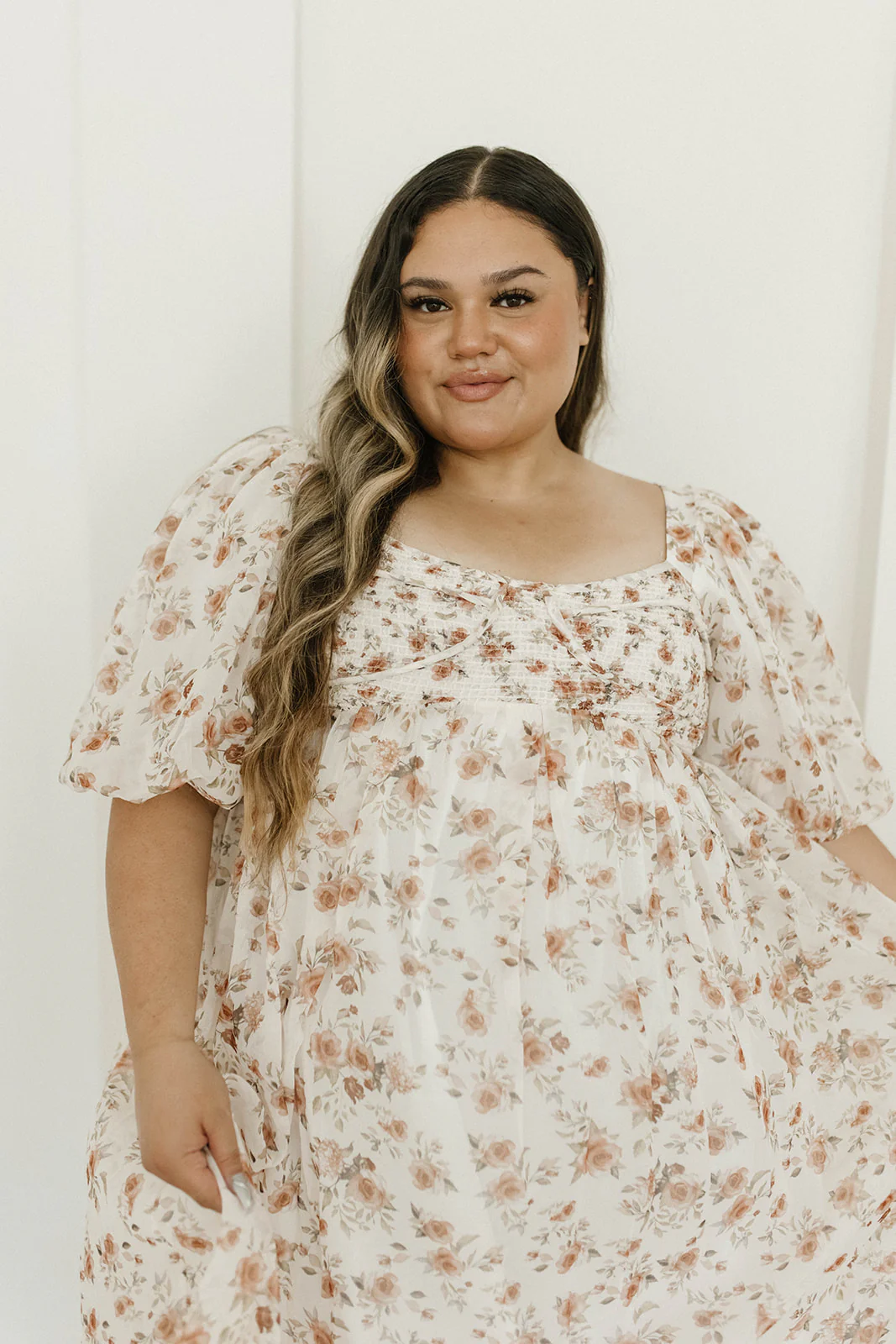 Harlow Maxi Dress in Ivory Floral - Bump Friendly & Inclusive Sizing (S-3XL) - Image 46