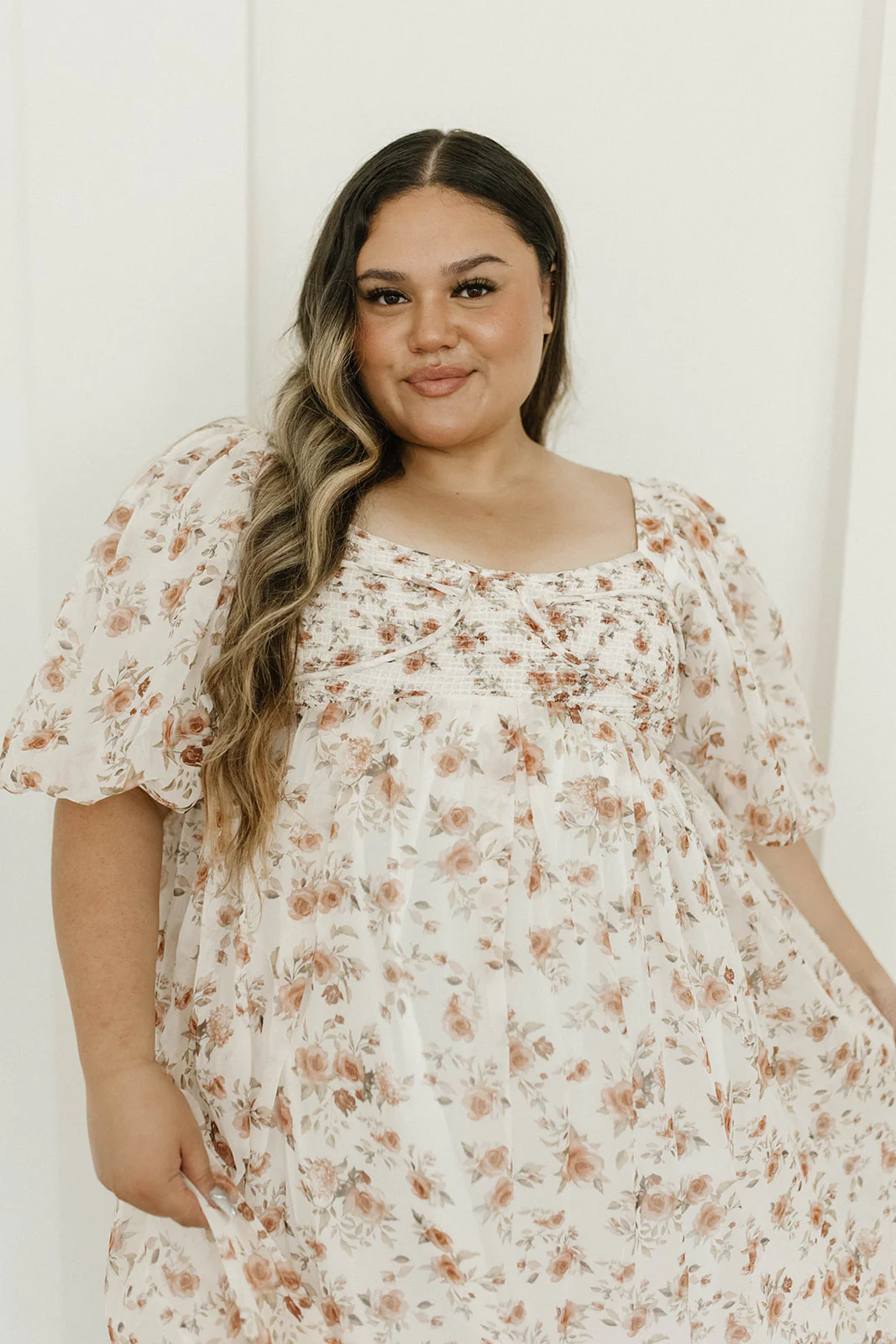 Harlow Maxi Dress in Ivory Floral - Bump Friendly & Inclusive Sizing (S-3XL) - Image 47