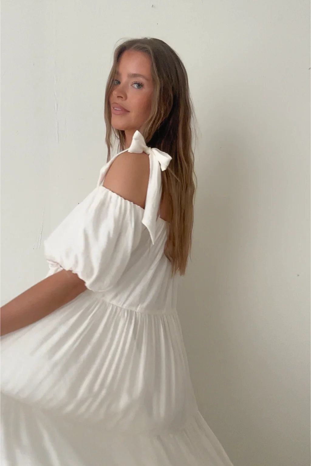 Channing Maxi Dress in Off-White - Bump Friendly  *5/31 PRE-ORDER* - Image 10