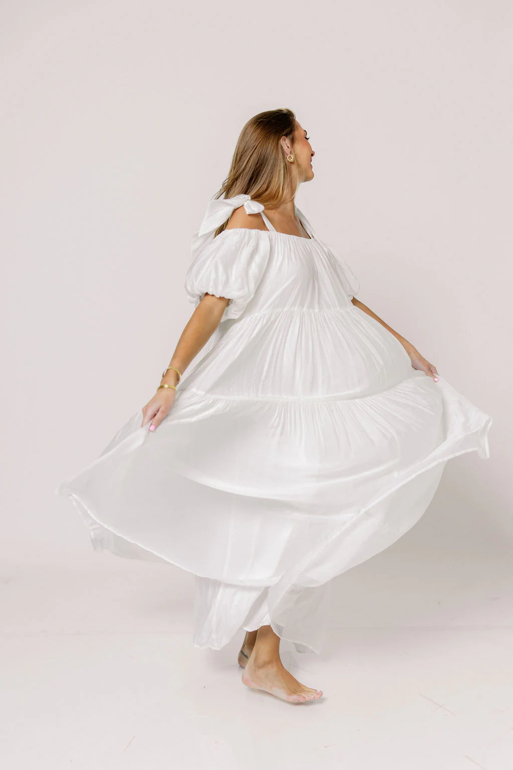 Channing Maxi Dress in Off-White - Bump Friendly  *5/31 PRE-ORDER* - Image 16