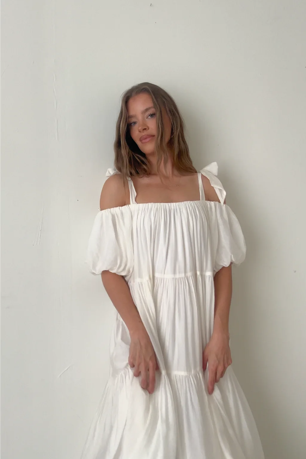 Channing Maxi Dress in Off-White - Bump Friendly  *5/31 PRE-ORDER* - Image 2