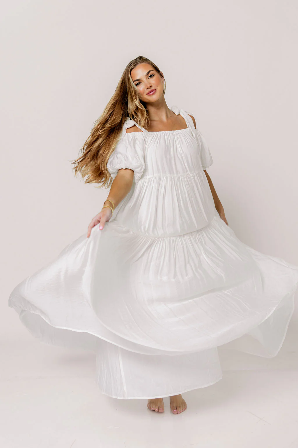 Channing Maxi Dress in Off-White - Bump Friendly  *5/31 PRE-ORDER* - Image 20