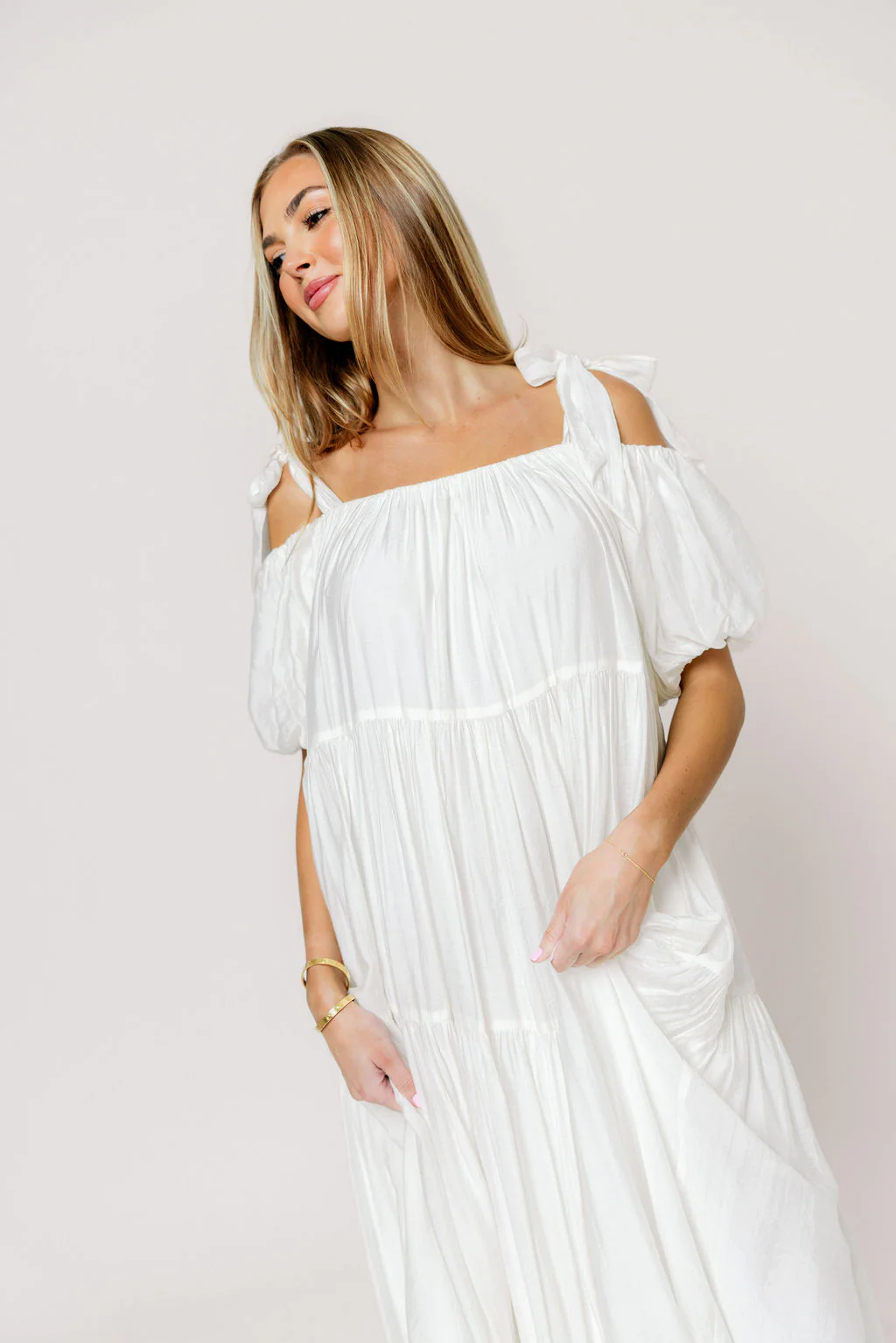 Channing Maxi Dress in Off-White - Bump Friendly  *5/31 PRE-ORDER* - Image 7