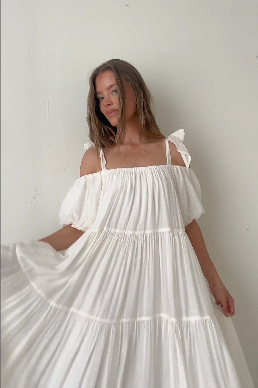 Channing Maxi Dress in Off-White - Bump Friendly  *5/31 PRE-ORDER* - Image 9