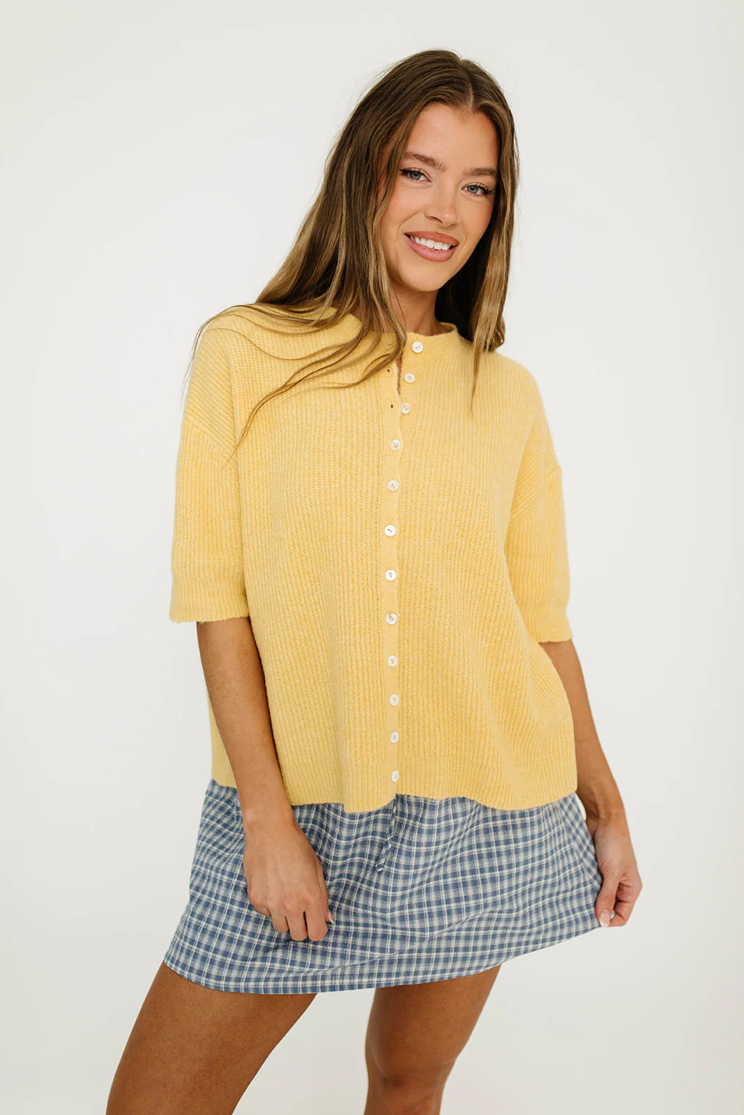 Cherie Cardigan Top in Honey - Image 2