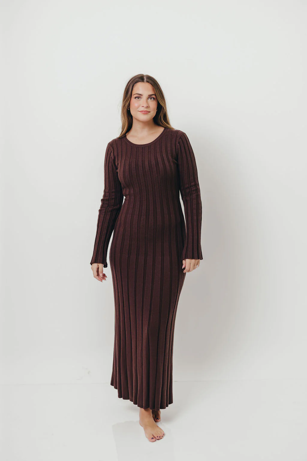 Colette Luxe Maxi Dress in Chocolate Brown *Final Sale* - Image 3