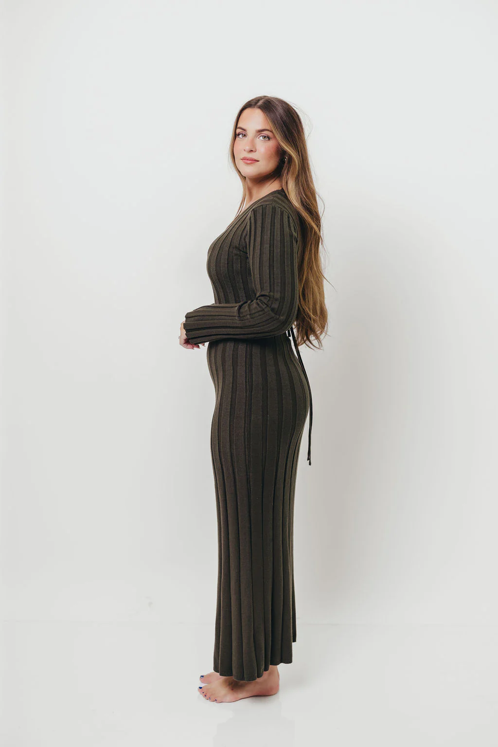 Colette Luxe Maxi Dress in Dark Evergreen *Final Sale* - Image 11