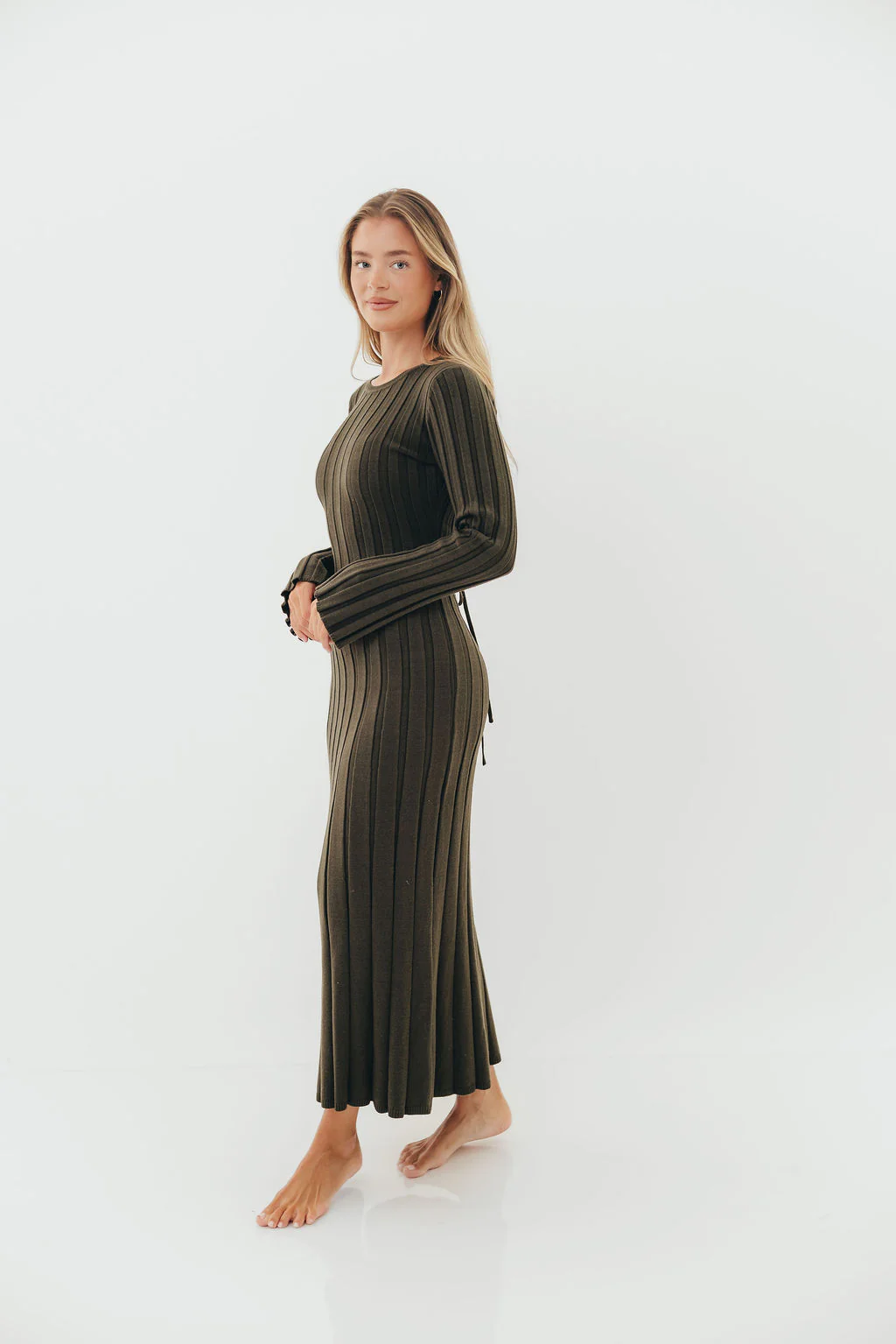 Colette Luxe Maxi Dress in Dark Evergreen *Final Sale* - Image 3