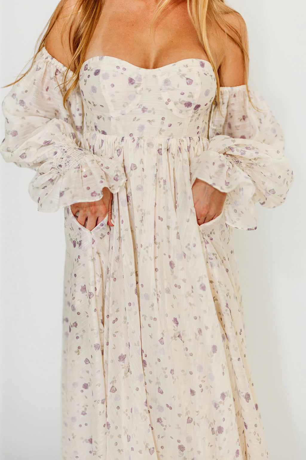 Dear Lily Maxi Dress in Lilac - Bump Friendly - Image 10