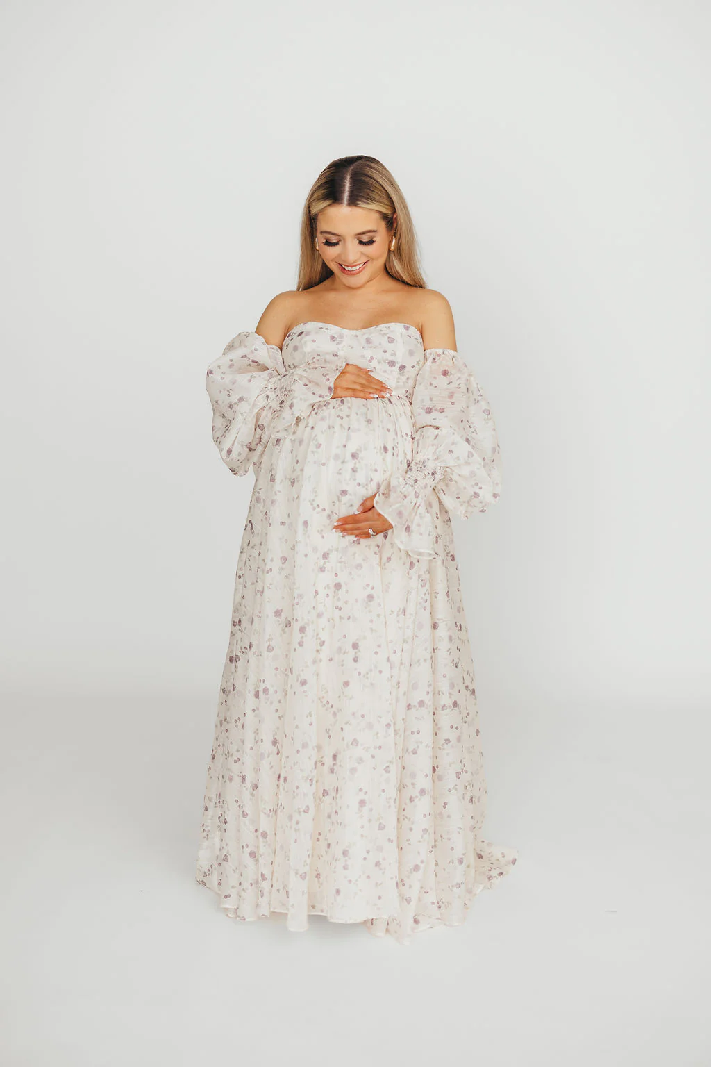 Dear Lily Maxi Dress in Lilac - Bump Friendly - Image 12