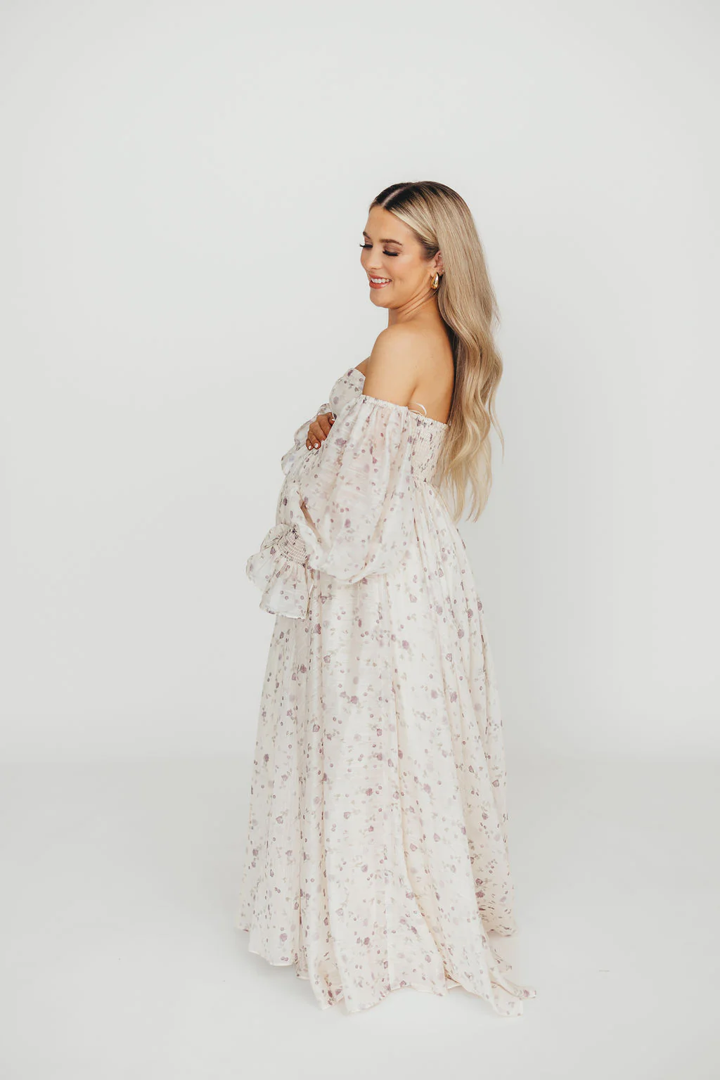 Dear Lily Maxi Dress in Lilac - Bump Friendly - Image 13