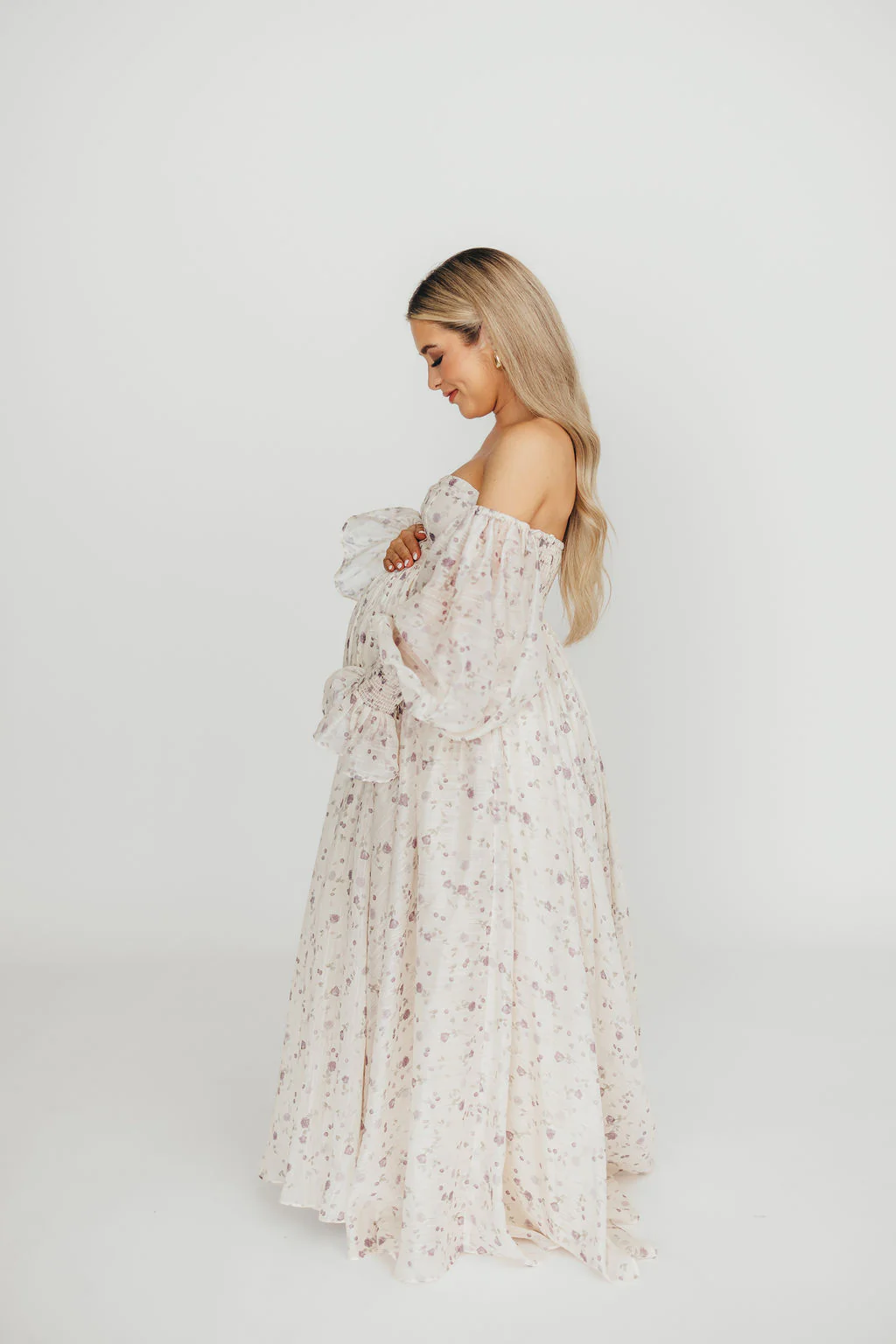 Dear Lily Maxi Dress in Lilac - Bump Friendly - Image 14