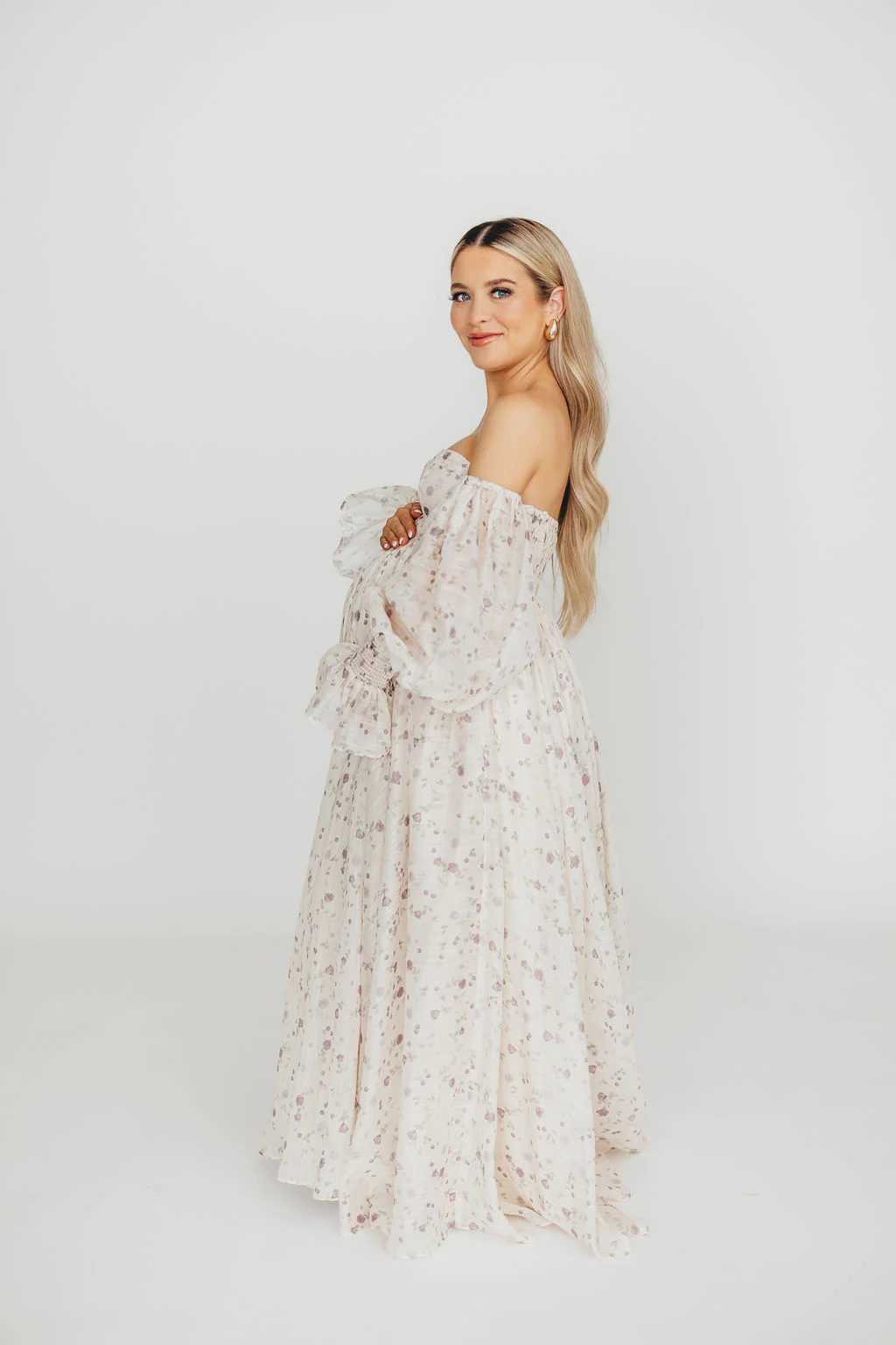 Dear Lily Maxi Dress in Lilac - Bump Friendly - Image 15